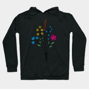 Subtle pan flower bouquet Hoodie